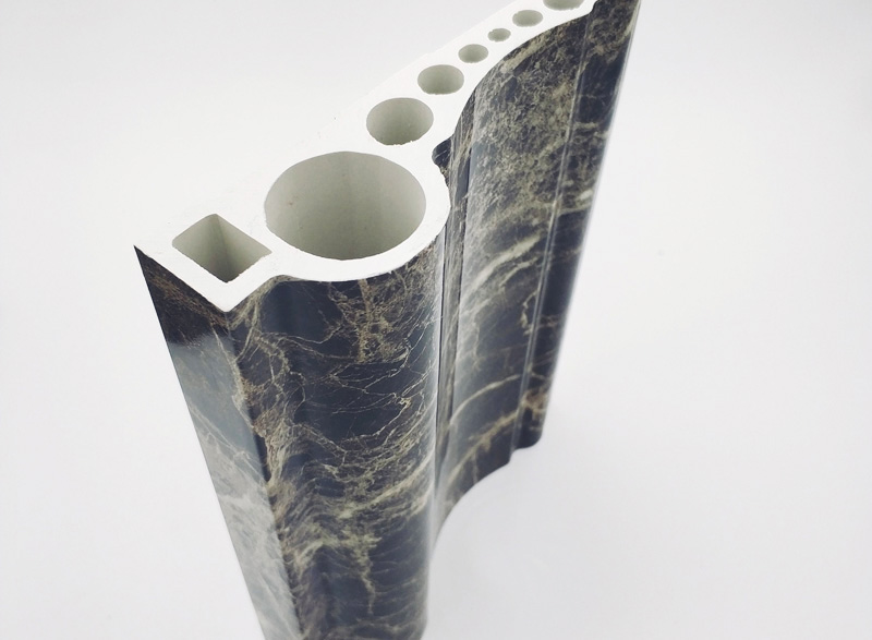 深咖金紋石塑電梯門套